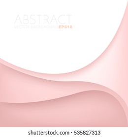 Red curve background with line layer paper overlap with white space for add text and message , Vector