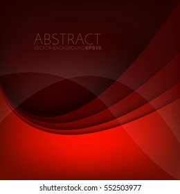 Red curve background overlap layer vector with white curve line label and space for text and message artwork design , Vector