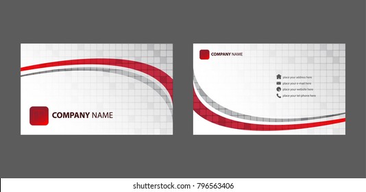 Red Curve Business Card