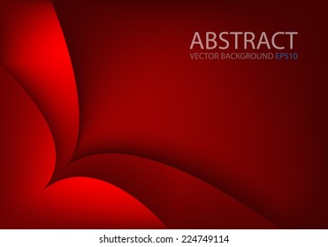 Red curve flower background with space overlap layer for text and message modern artwork design