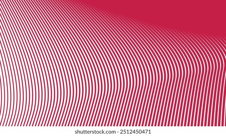Imagem de vetor de plano de fundo abstrata de linha de curva vermelha para plano de fundo ou apresentação
