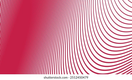 Red curve line abstract background vector image for backdrop or presentation