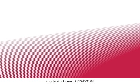 Imagem de vetor de plano de fundo abstrata de linha de curva vermelha para plano de fundo ou apresentação