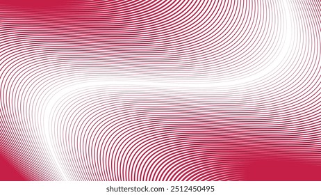 Imagen de Vector de fondo abstracto de línea de curva roja para fondo o presentación