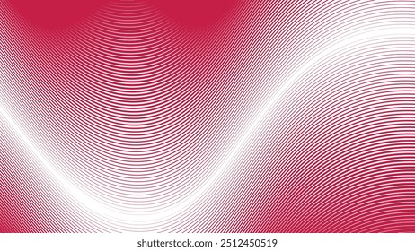 Red curve line abstract background vector image for backdrop or presentation