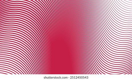 Imagem de vetor de plano de fundo abstrata de linha de curva vermelha para plano de fundo ou apresentação