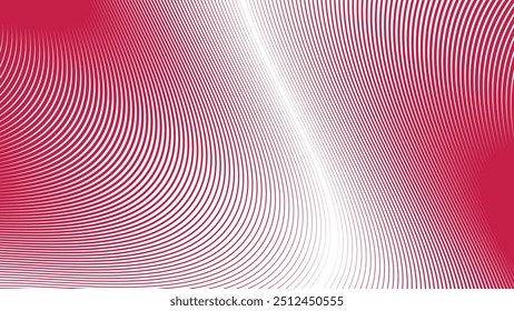 Imagen de Vector de fondo abstracto de línea de curva roja para fondo o presentación