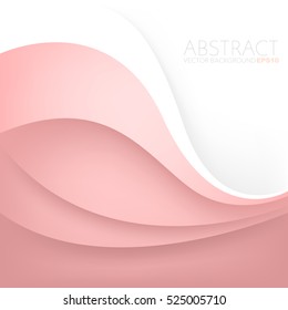 Red curve line background red vector overlap paper layer with white space for text and message design