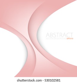Red curve line overlap layer background with white space for add text , vector