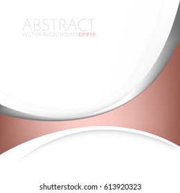 Red curve line vector background with white space for text and message design