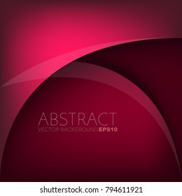 Red curve line vector background overlap layer with space for text and background design