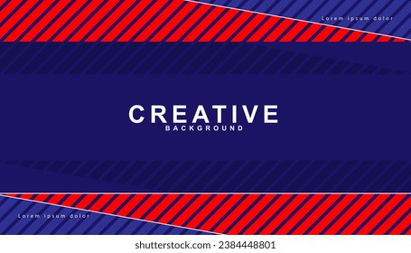 Red curve on a dark blue background vector with space for text