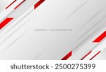 Red curve on a white background vector