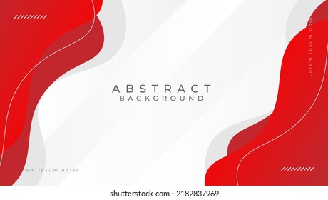 Red curve on a white background