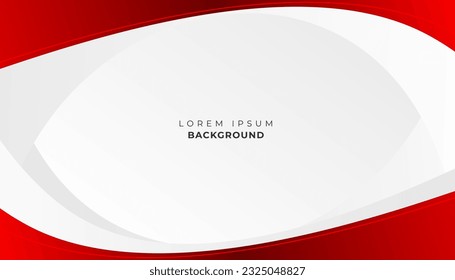 Red curve on a white background vector