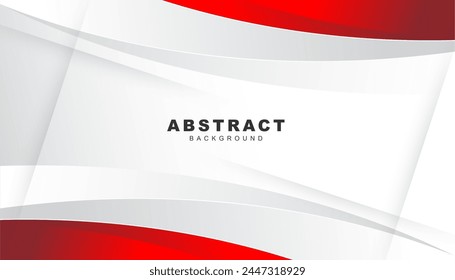 Red curve on a white background vector