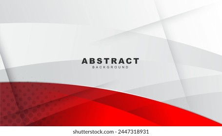 Red curve on a white background vector