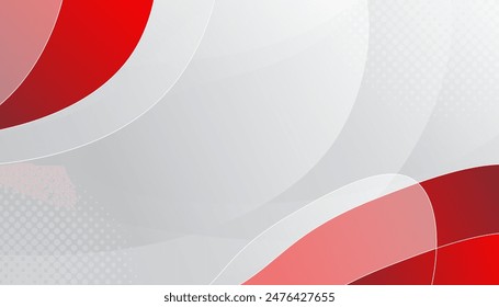 Red curve on a white background vector