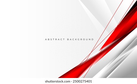 Red curve on a white background vector