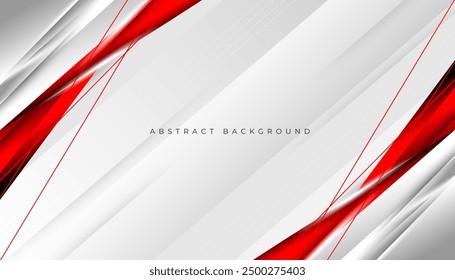 Red curve on a white background vector