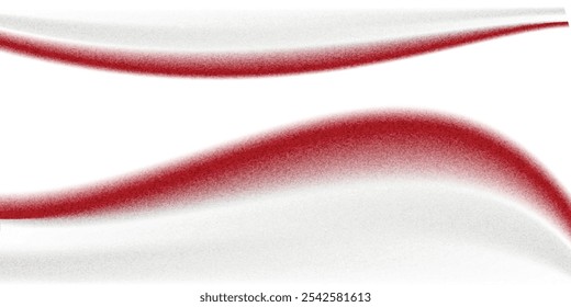 Red curve on a white background vector. Dynamic shapes composition. Creative illustration for poster, web, landing, cover, greeting, EPS 1