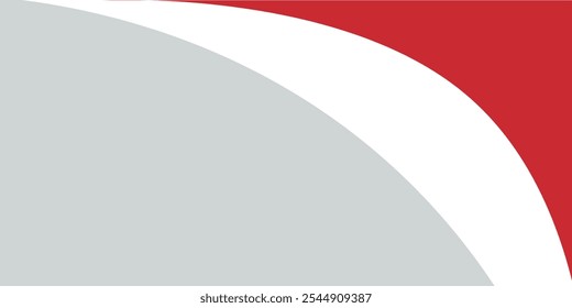 Curva roja en un Vector de fondo blanco. Composición de Formas dinámicas. Ilustración creativa para cartel, Web, aterrizaje, cubierta, saludo, EPS 1