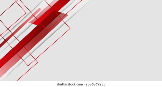 Red curve on a white background vectorAbstract red gray gray white blank space modern futuristic background vector illustration design. 