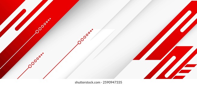 Red curve on a white background vector. eps 10