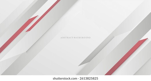 Red curve on a white background vector