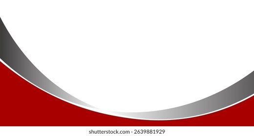 Red curve on a white background vector eps10