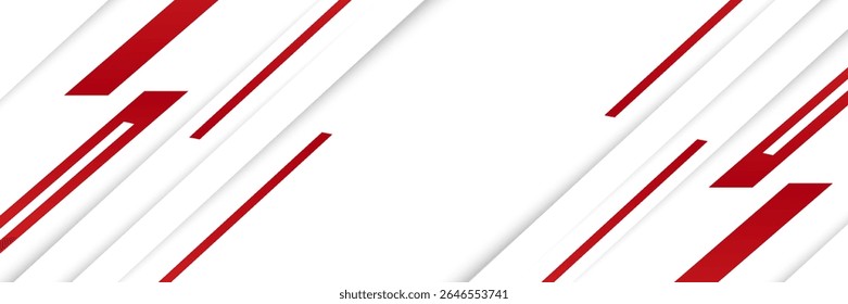 Curva roja sobre fondo blanco. Ilustraciones vectoriales