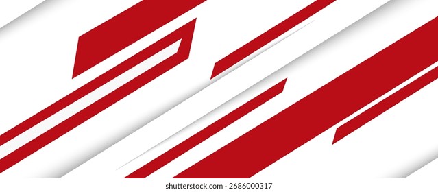 Curva roja sobre fondo blanco. Ilustración vectorial