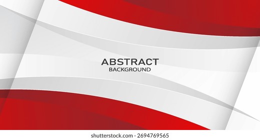 Red curve on a white background vector