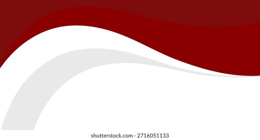 Curva vermelha em um vetor de fundo branco. Design moderno na moda em Vetor Illustration