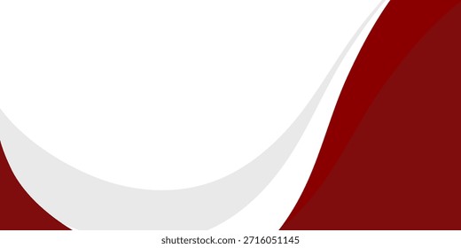 Curva vermelha em um vetor de fundo branco. design moderno criativo moderno na moda
