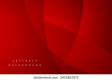 Red curve overlap modern background for corporate concept, template, poster, brochure, website, flyer design. Vector illustration