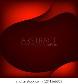 Red curve vector background for design