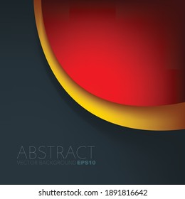 Red curve vector background with spaces for design