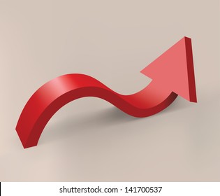 Red curved arrow