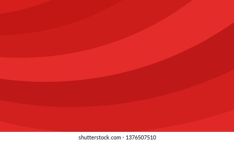 Red Curved Stripes Background Vector Illustration