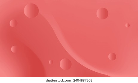 roter, kurvenreicher Hintergrund auf sanftem Farbverlauf-Hintergrund