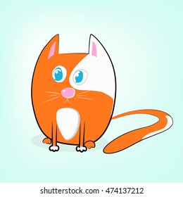 red cute cat lover