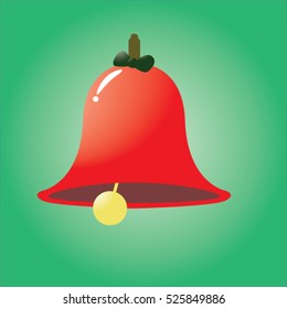 Red Cute Christmas Bell