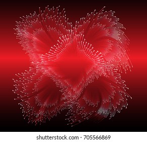 red cyber high tech circuit board,rotate spiral