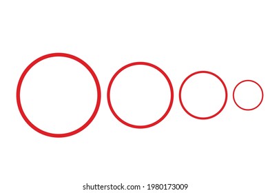 ciclo rojo sobre fondo blanco.