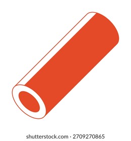 red cylinder 3d shape element
