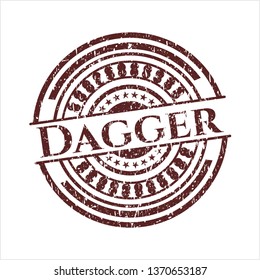 Red Dagger distressed rubber grunge texture seal