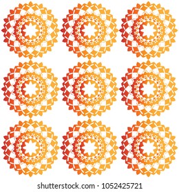 red dahlia flower pattern