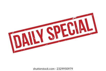Red Daily Special Rubber Stamp Seal Vector