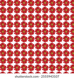 red daisy flower background pattern